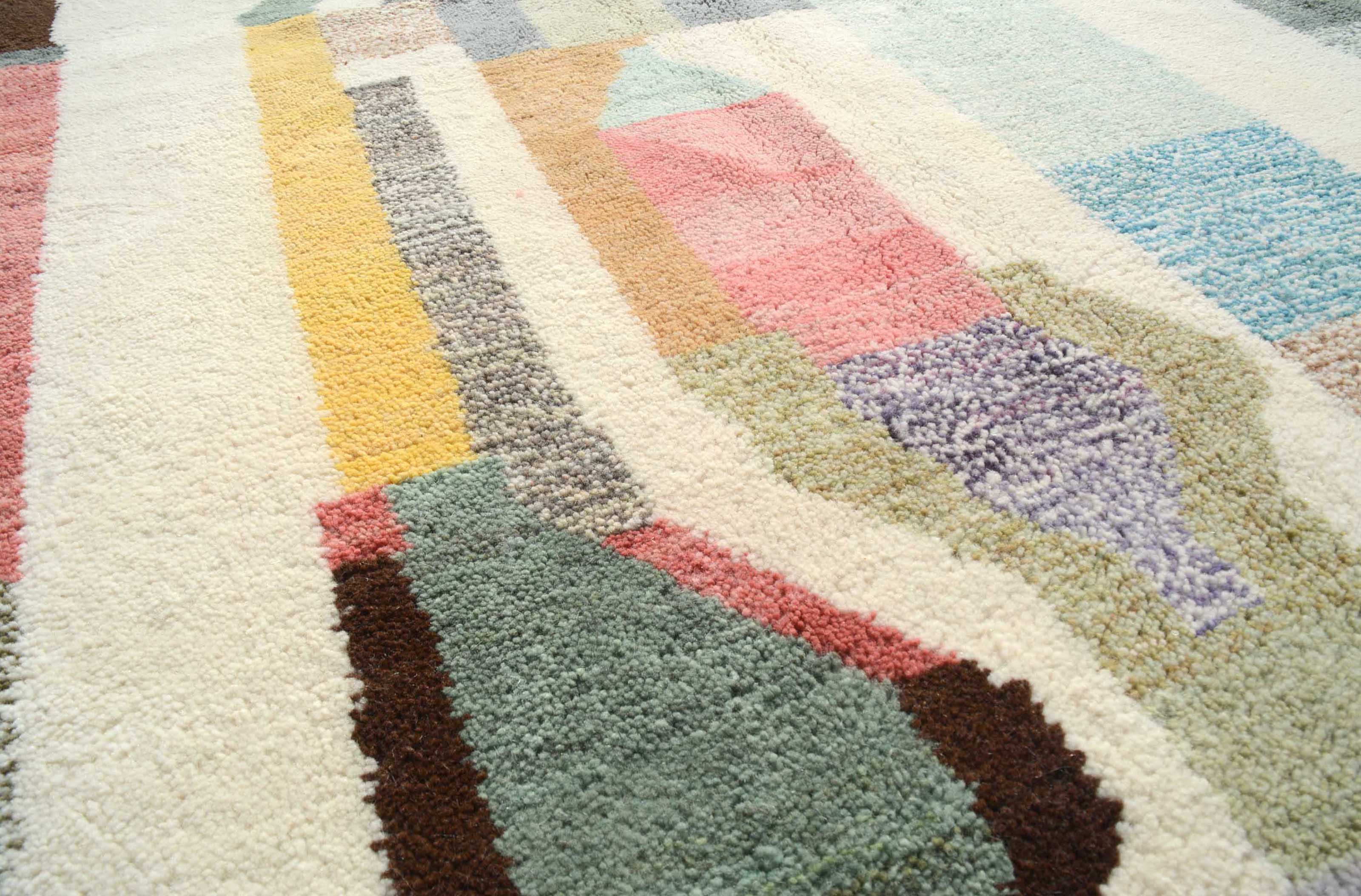 Moonstone Bloom - Elegant Perla Color Rug | Illuminate Collective