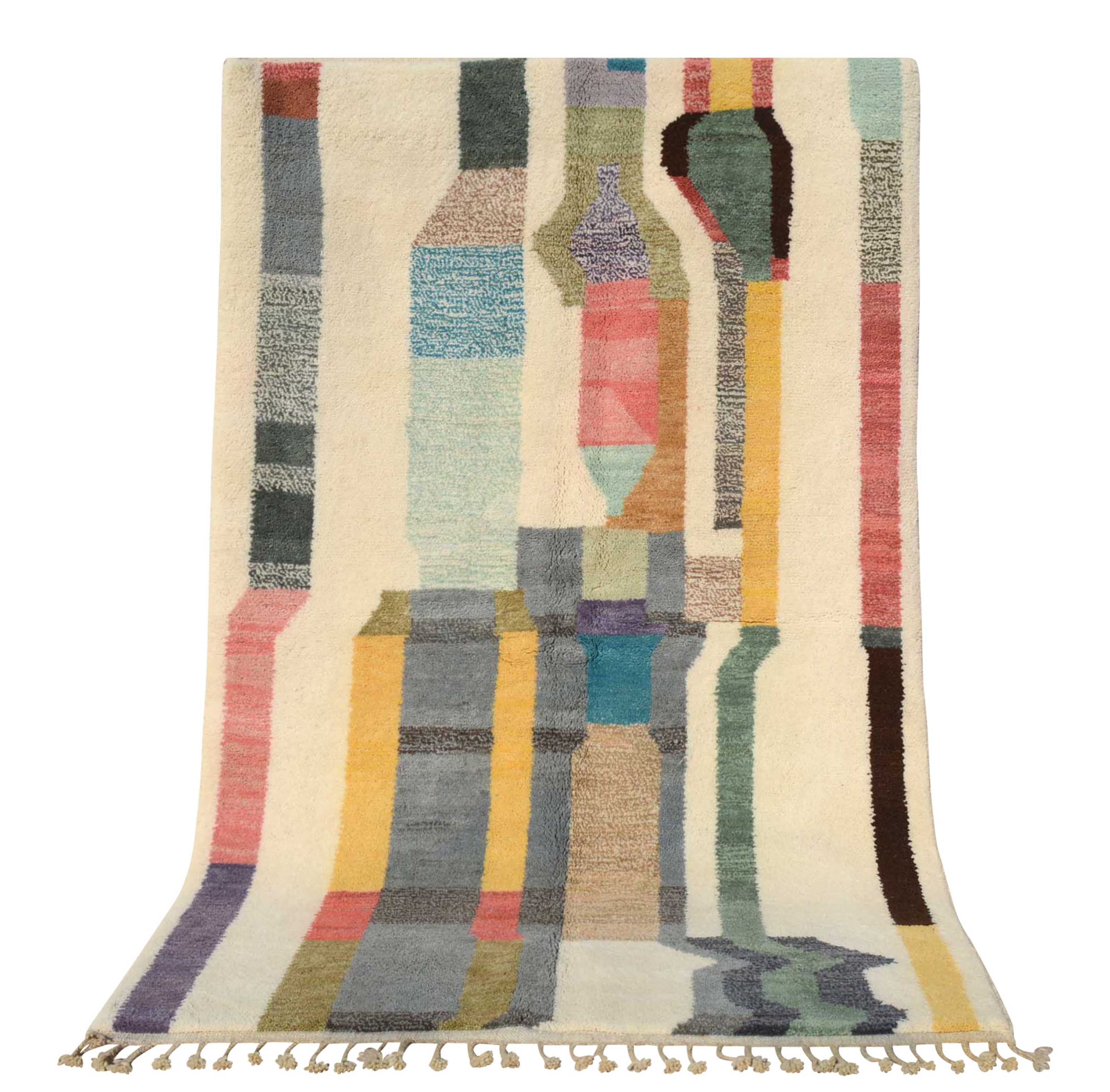 Moonstone Bloom - Elegant Perla Color Rug | Illuminate Collective