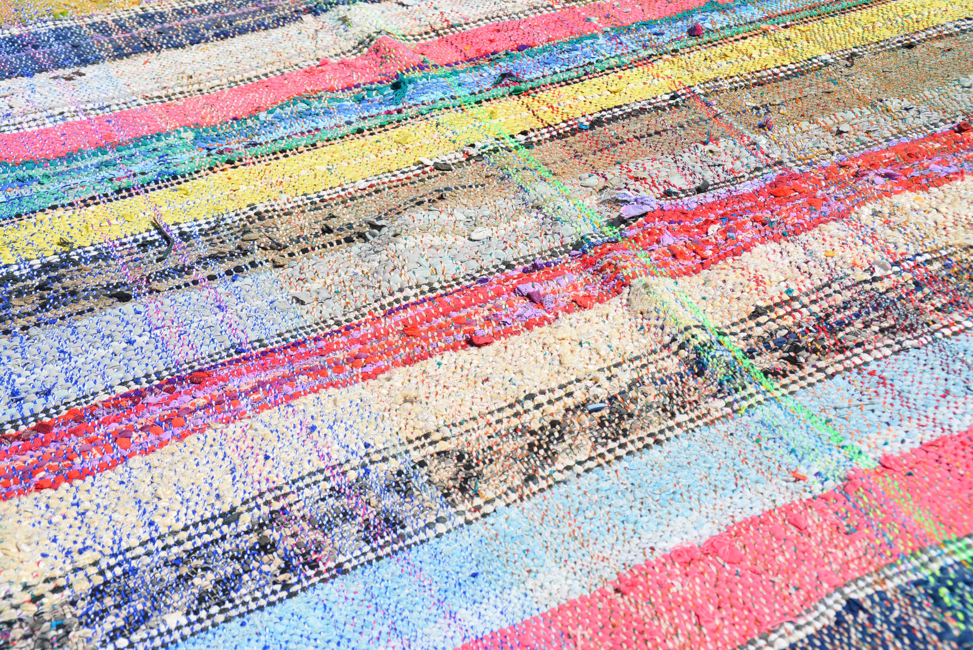 Moroccan Rainbow Rug: Handwoven Vintage Beauty for Modern Homes