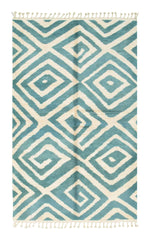 Moroccan Rug Aqua Mosaic: Handmade Moroccan Rugs | Artistic Elegance Illuminate Collective