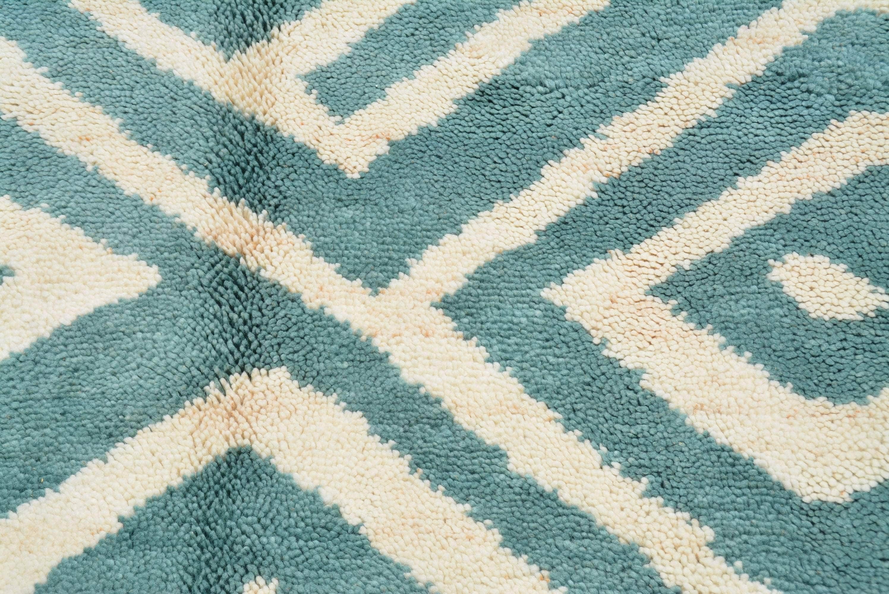 Moroccan Rug Aqua Mosaic: Handmade Moroccan Rugs | Artistic Elegance Illuminate Collective