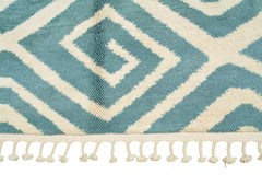 Moroccan Rug Aqua Mosaic: Handmade Moroccan Rugs | Artistic Elegance Illuminate Collective