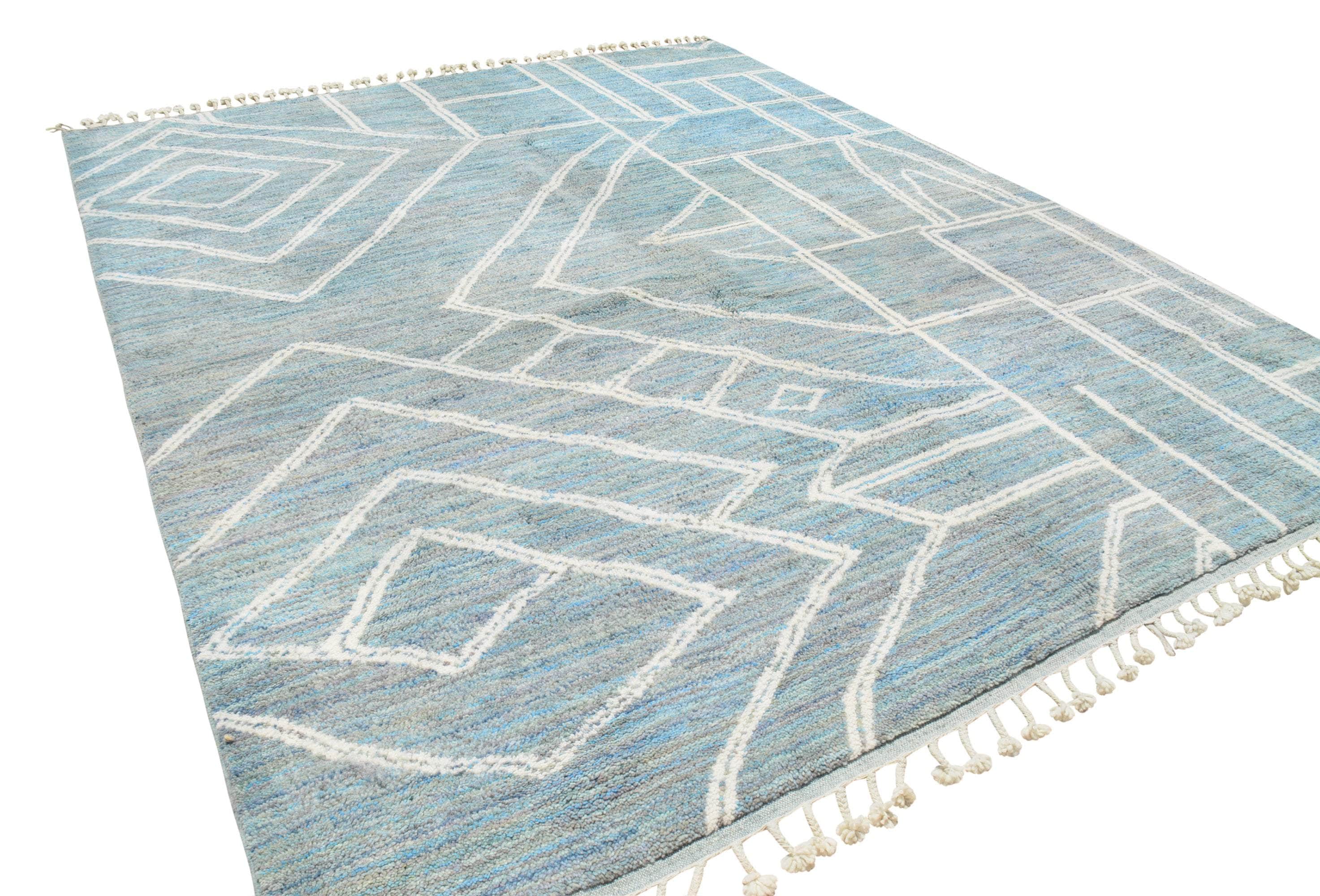 Moroccan Rug Monochromatic Gem | Handmade Moroccan Rug with Timeless Elegance Illuminate Collective