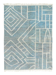 Moroccan Rug Monochromatic Gem | Handmade Moroccan Rug with Timeless Elegance Illuminate Collective