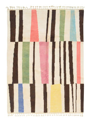 Moroccan Rug Rainbow Rhythms | Handmade Moroccan Rug with Vibrant Colors Illuminate Collective