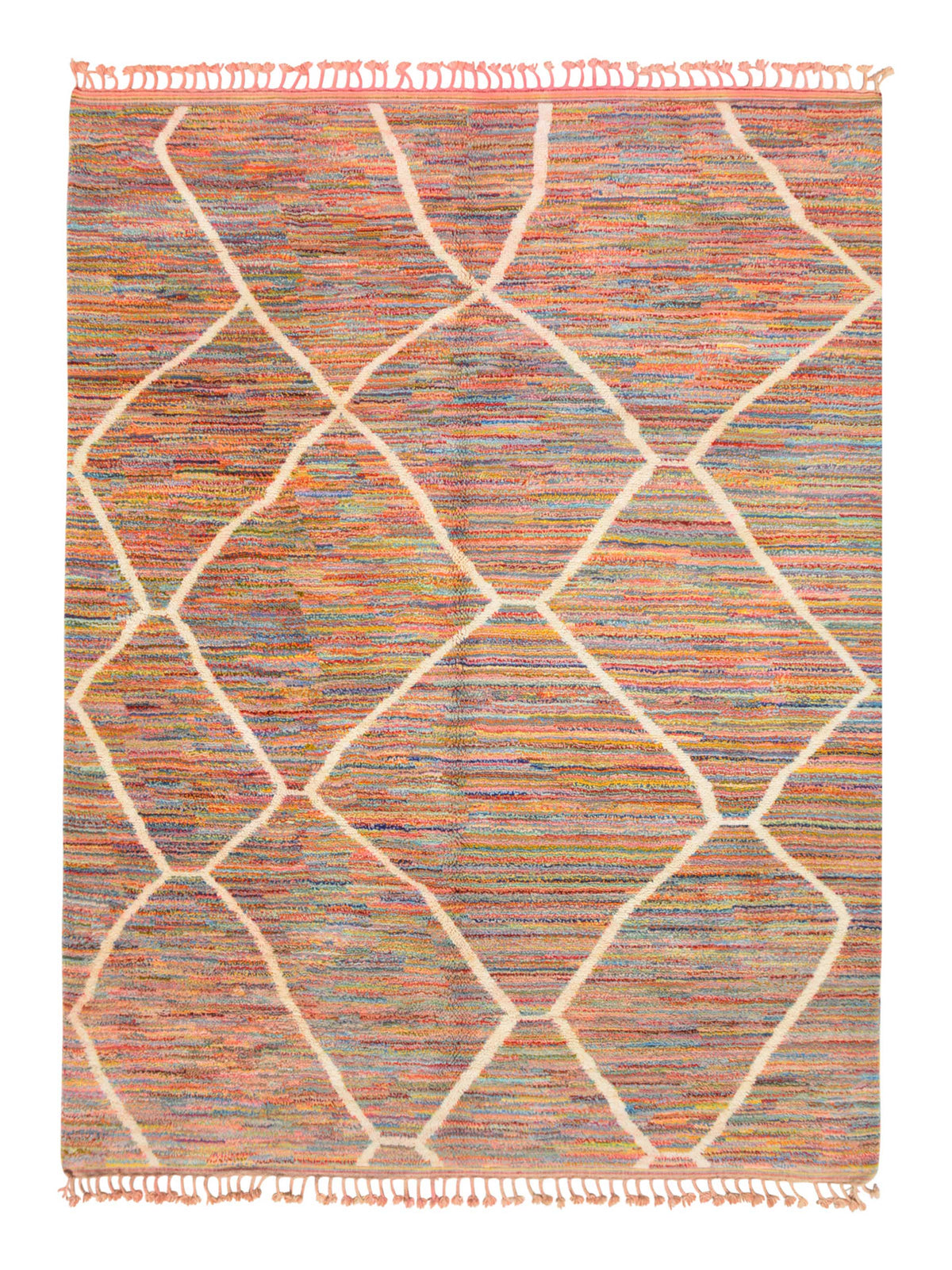 Moroccan Rug Rainbow Strokes Designer Rug - Vibrant Artistry | Illuminate Collective Illuminate Collective