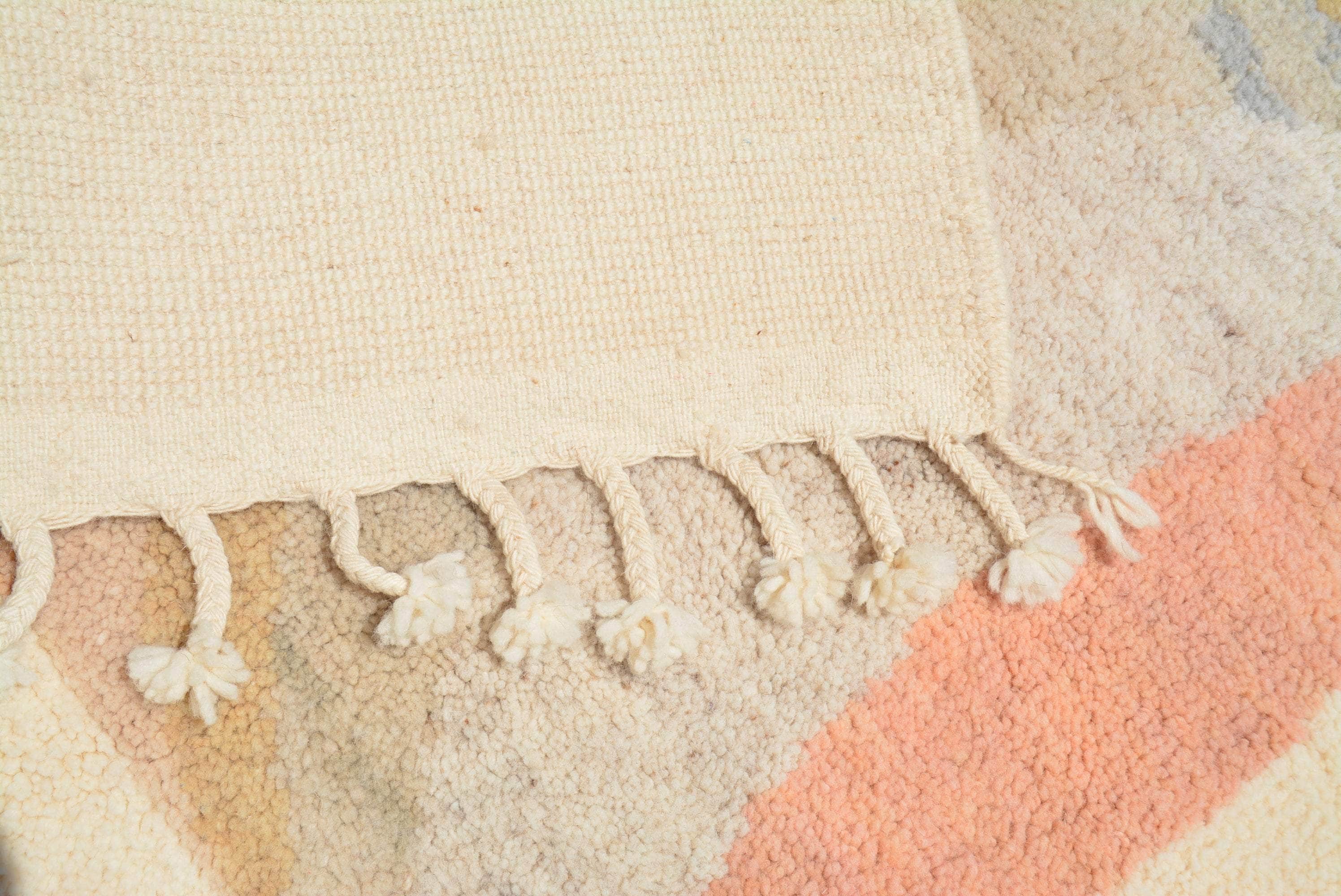 Mystic Circles | Handmade Moroccan Rug with Enchanting Symmetry