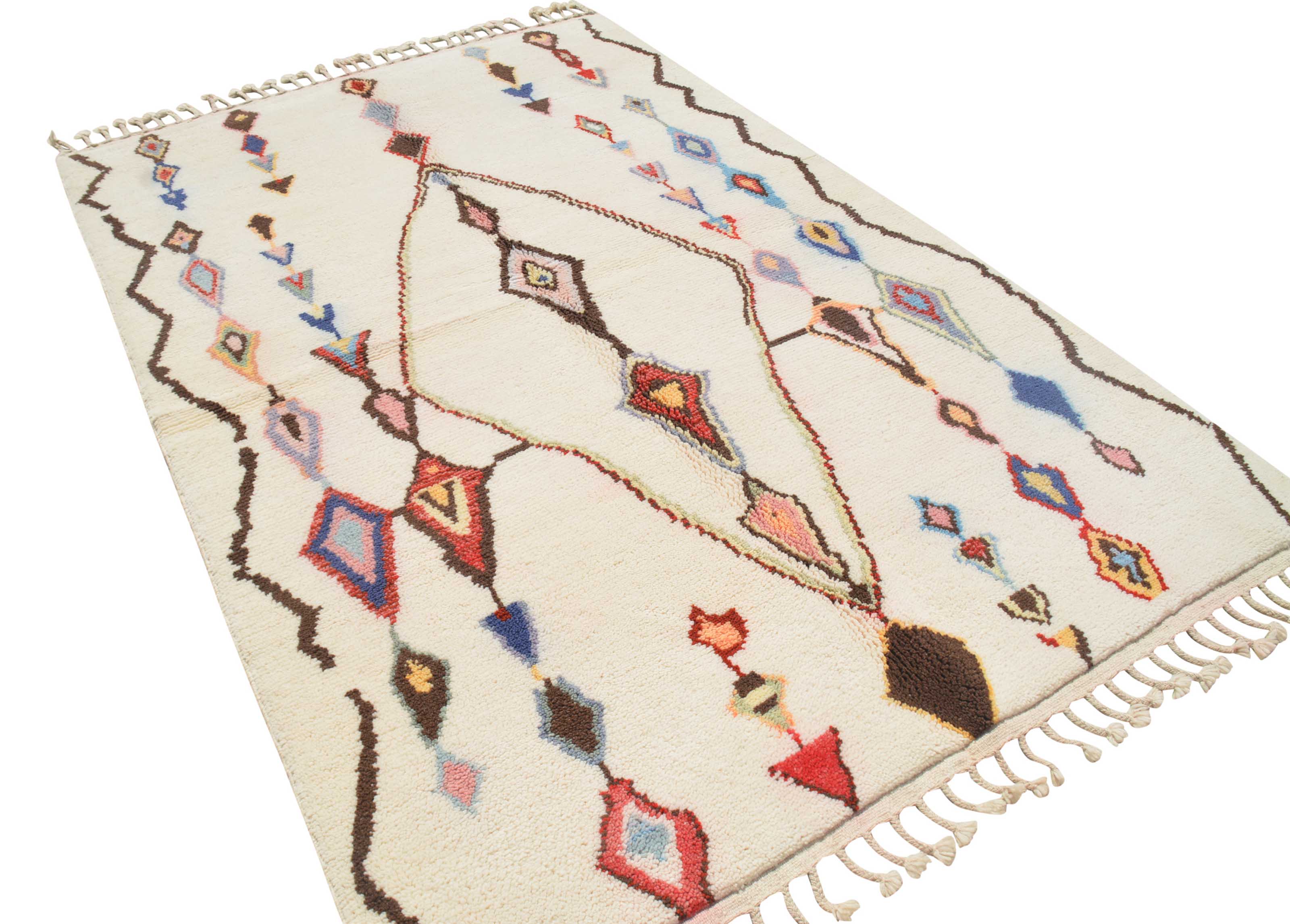 Mystic Symbols | 5'x8' Tribal Geometric Boho Moroccan Area Rug