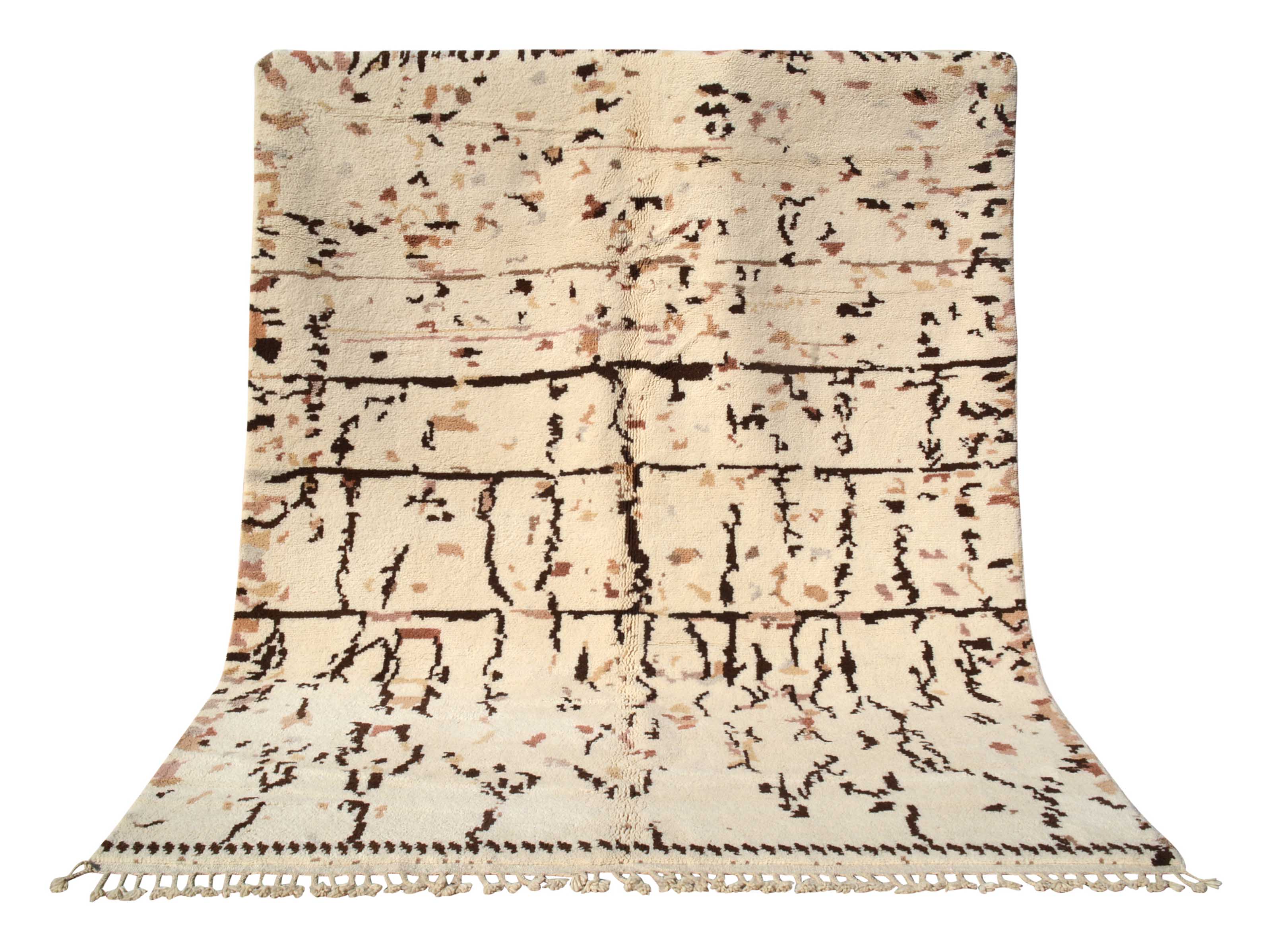 Nature's Harmony - Handmade Earthy Rug for Organic Elegance