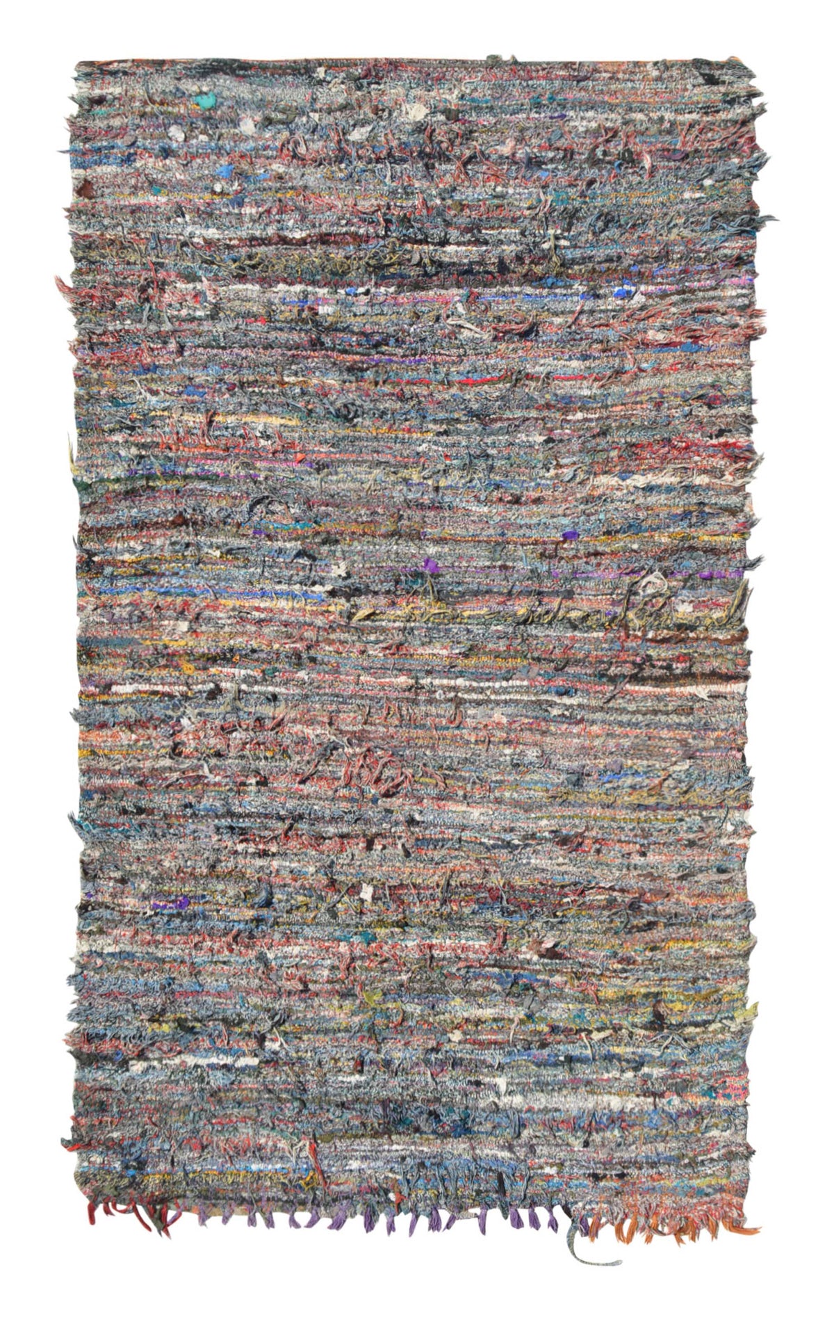 Nightfall Vintage Moroccan Rug - Handcrafted Artisanal 4'8" x 8' Eco-Friendly