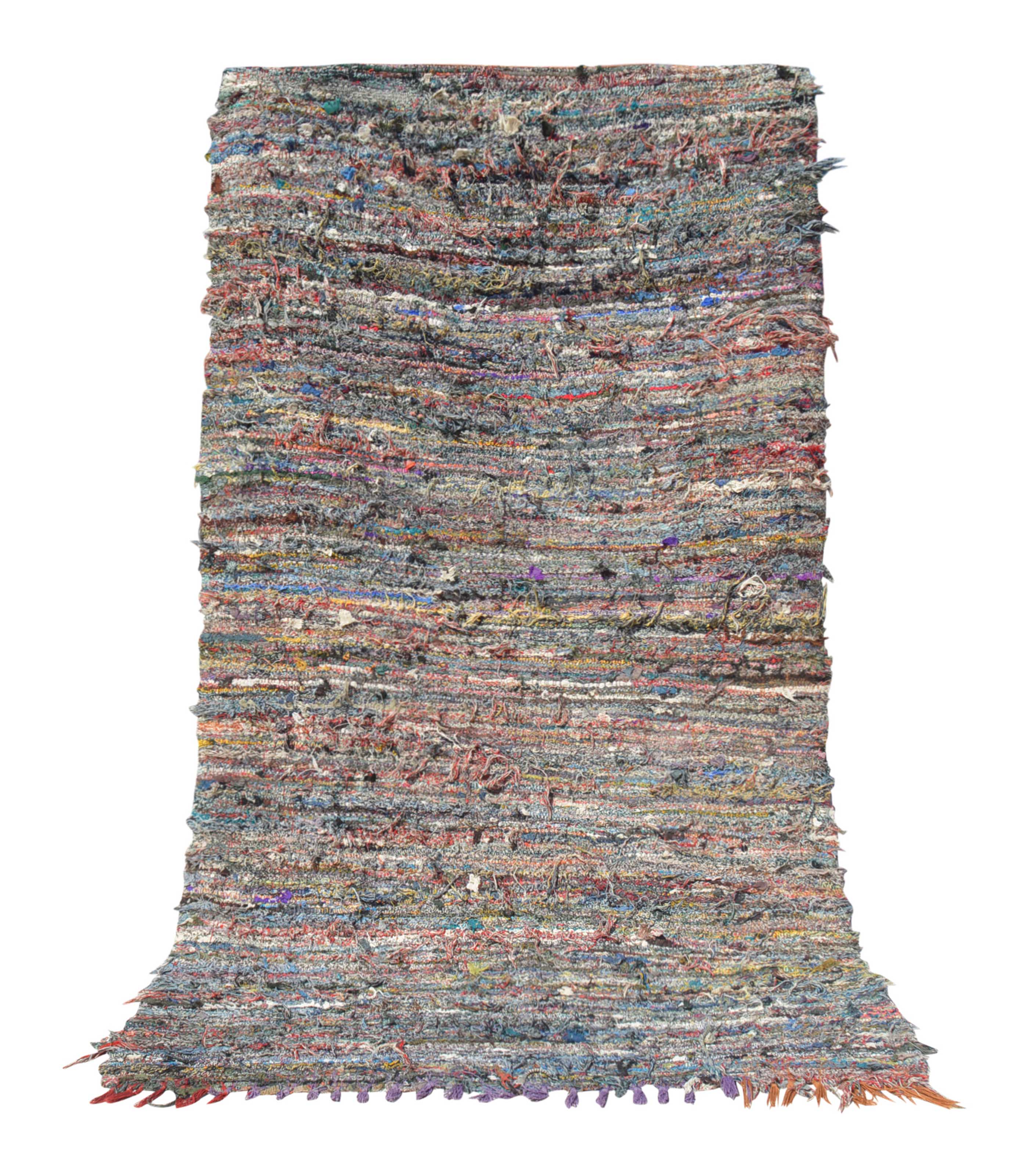 Nightfall Vintage Moroccan Rug - Handcrafted Artisanal 4'8" x 8' Eco-Friendly
