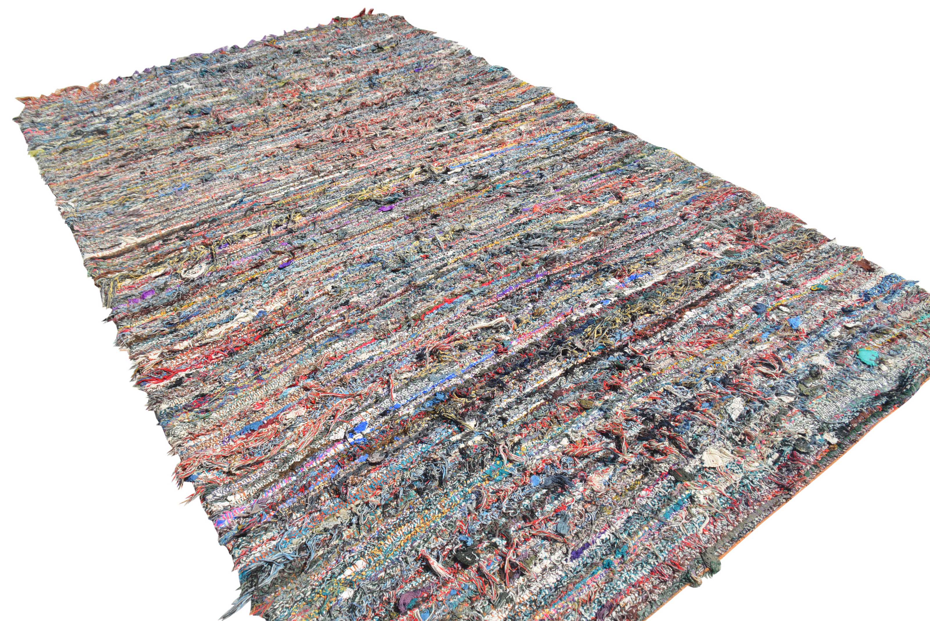 Nightfall Vintage Moroccan Rug - Handcrafted Artisanal 4'8" x 8' Eco-Friendly