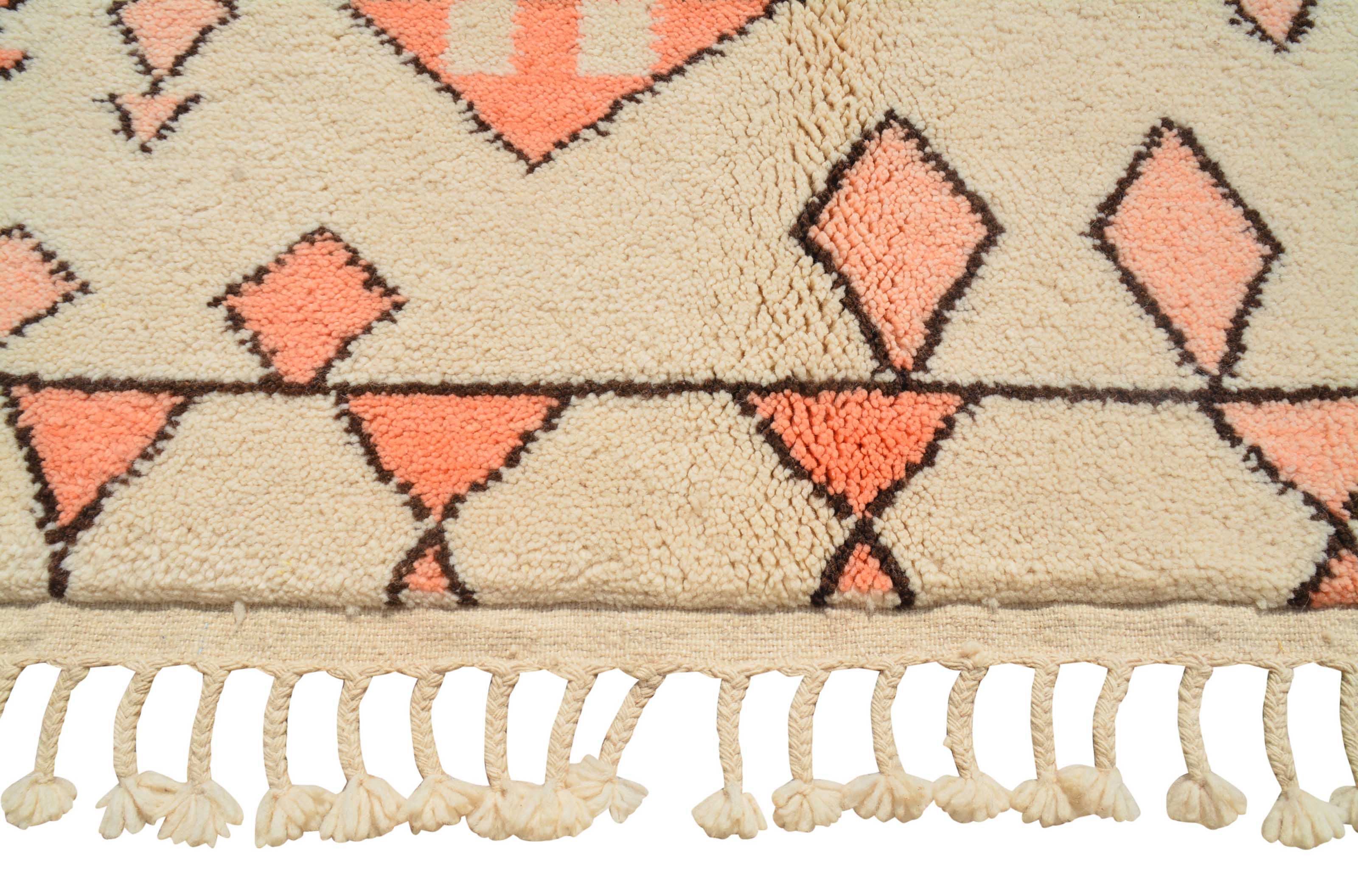Nomad's Path | 5'x8' Coral & Beige Tribal Moroccan Area Rug
