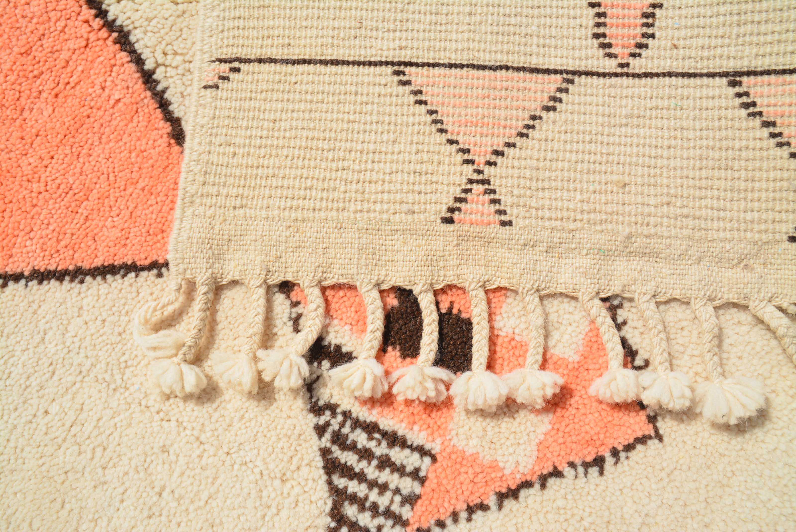 Nomad's Path | 5'x8' Coral & Beige Tribal Moroccan Area Rug