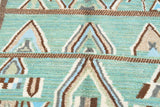 Oceanic Bliss: Handmade Moroccan Rug | Tranquil Luxury