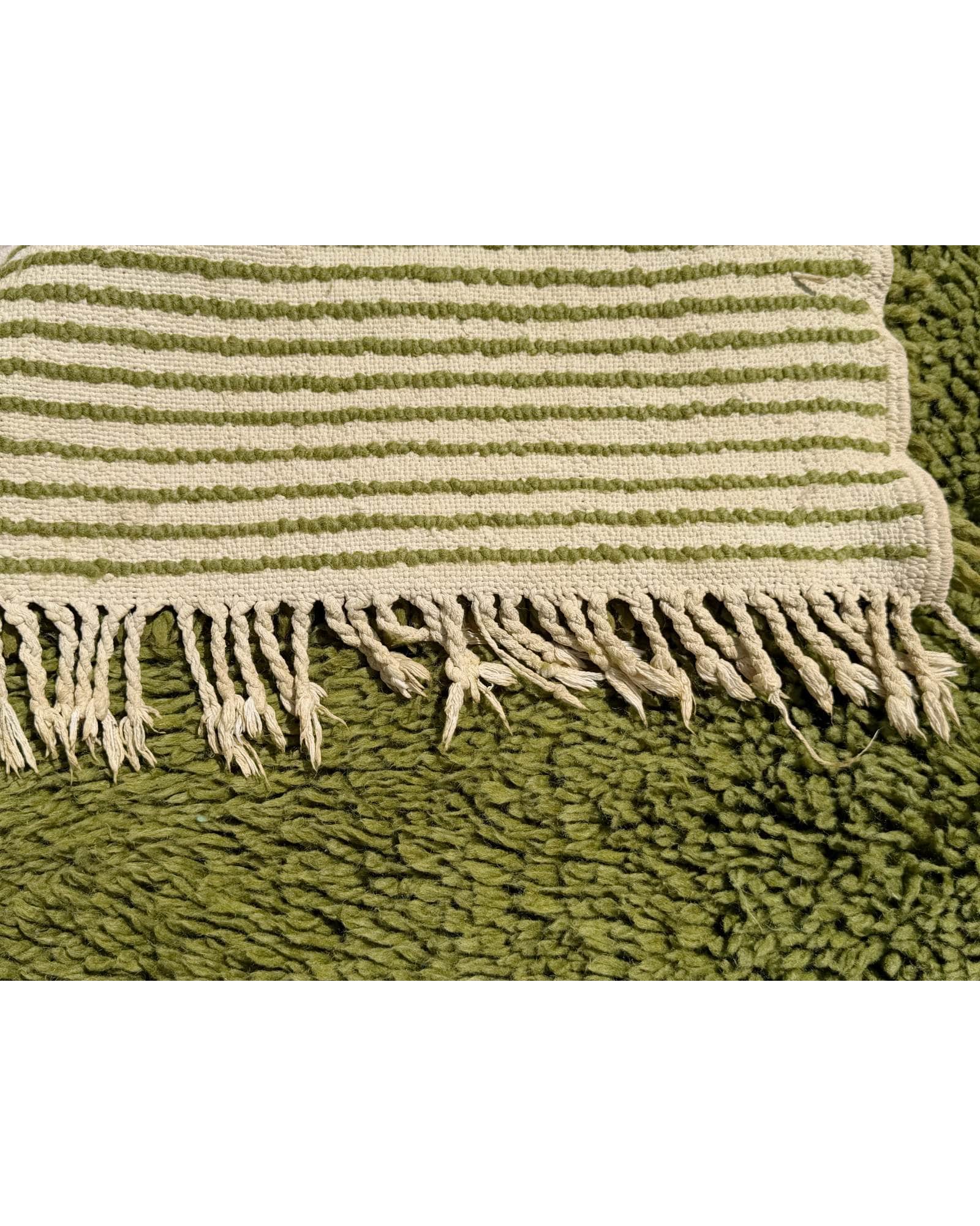 Olive Green Vintage Moroccan Rug | 5x9