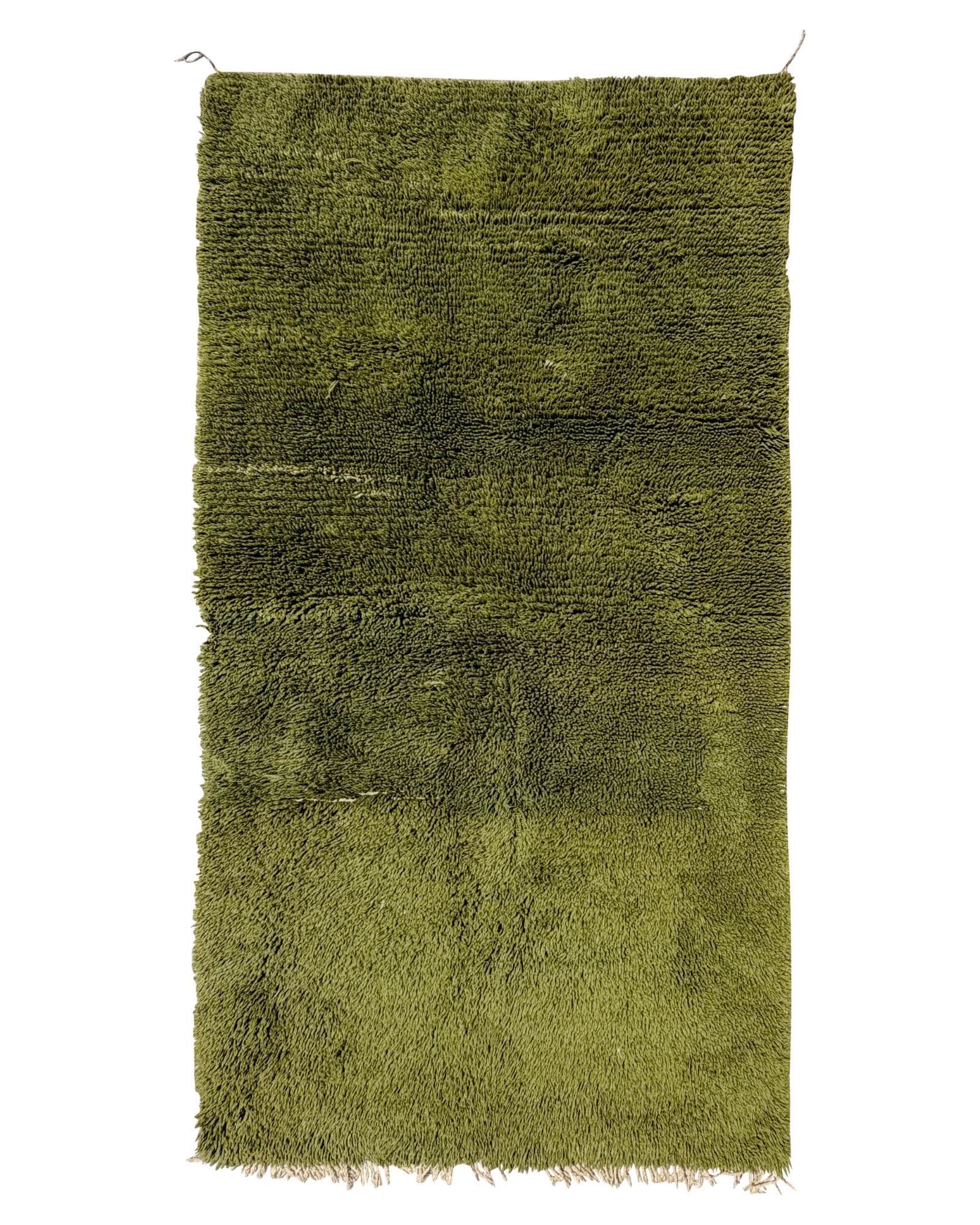 Olive Green Vintage Moroccan Rug | 5x9