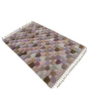 Pastel Textured Handmade Moroccan Rug | 4 x 6