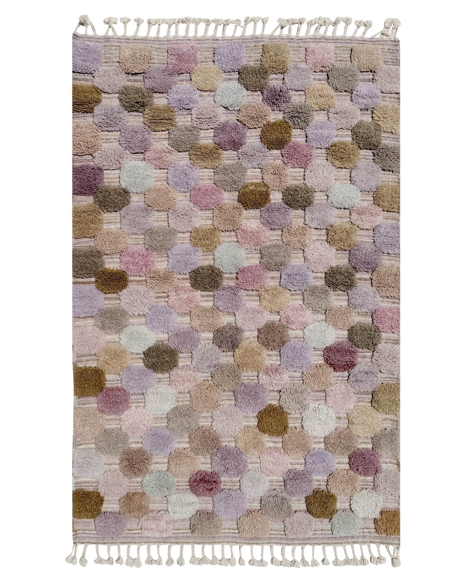 Pastel Textured Handmade Moroccan Rug | 4 x 6