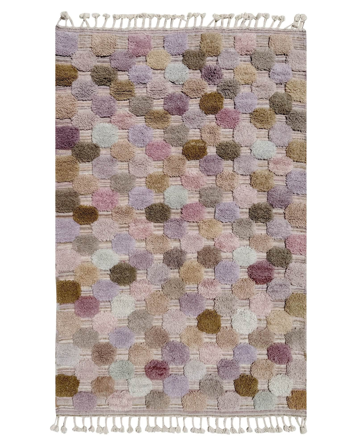 Pastel Textured Handmade Moroccan Rug | 4 x 6