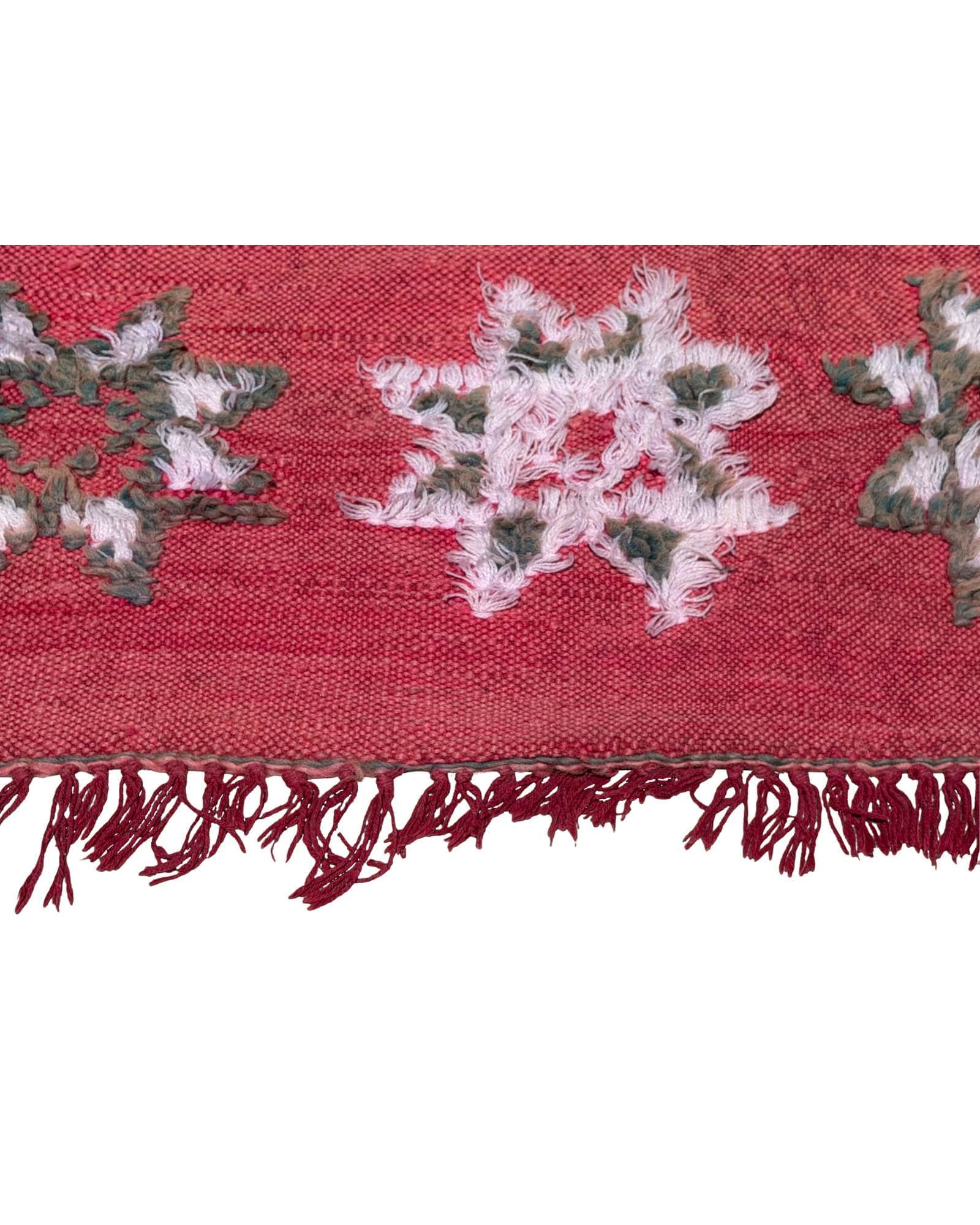 Pink Vintage Moroccan Flatweave Rug | 5 x 8
