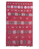 Pink Vintage Moroccan Flatweave Rug | 5 x 8