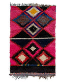 Pink Vintage Moroccan Rag Rug | 3'2 x 4'8