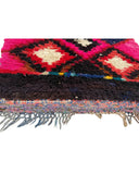 Pink Vintage Moroccan Rag Rug | 3'2 x 4'8