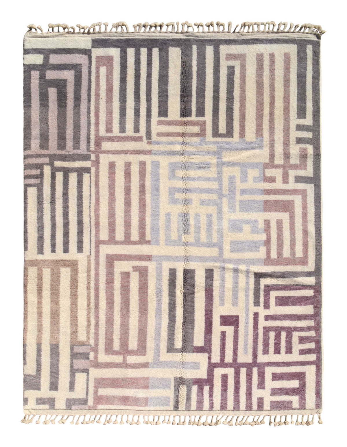 Purple Puzzle Handmade Moroccan Rug