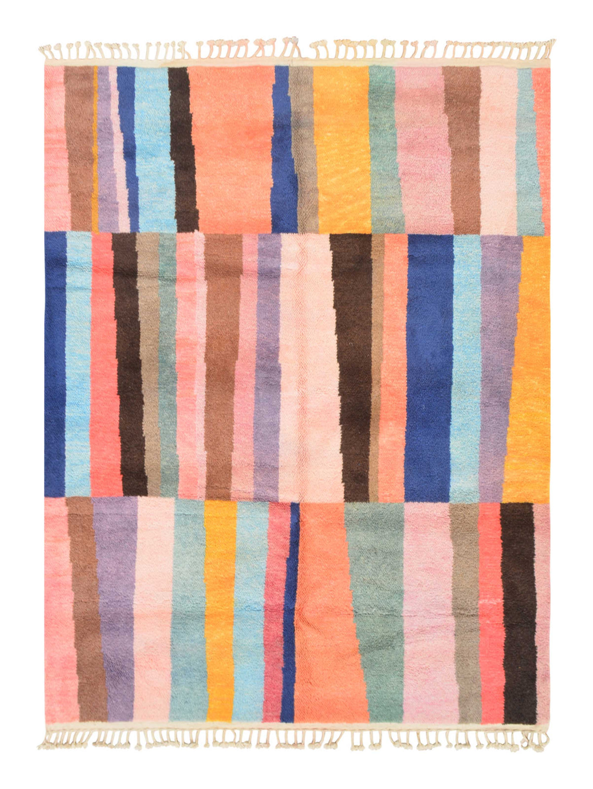 Rainbow Strokes Designer Rug - Vibrant Artistry | Illuminate Collective