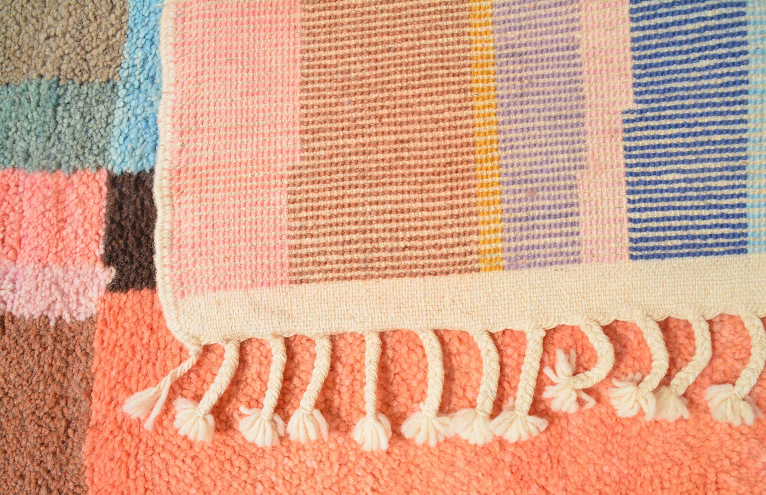 Rainbow Strokes Designer Rug - Vibrant Artistry | Illuminate Collective