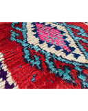 Red & Turquoise Vintage Moroccan Runner | 3x6