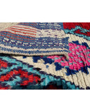 Red & Turquoise Vintage Moroccan Runner | 3x6