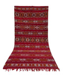Red Vintage Moroccan Flatweave Rug | 6 x 11
