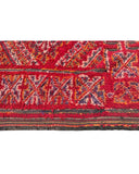 Red Vintage Moroccan Rug | 7x10 Tribal Wool