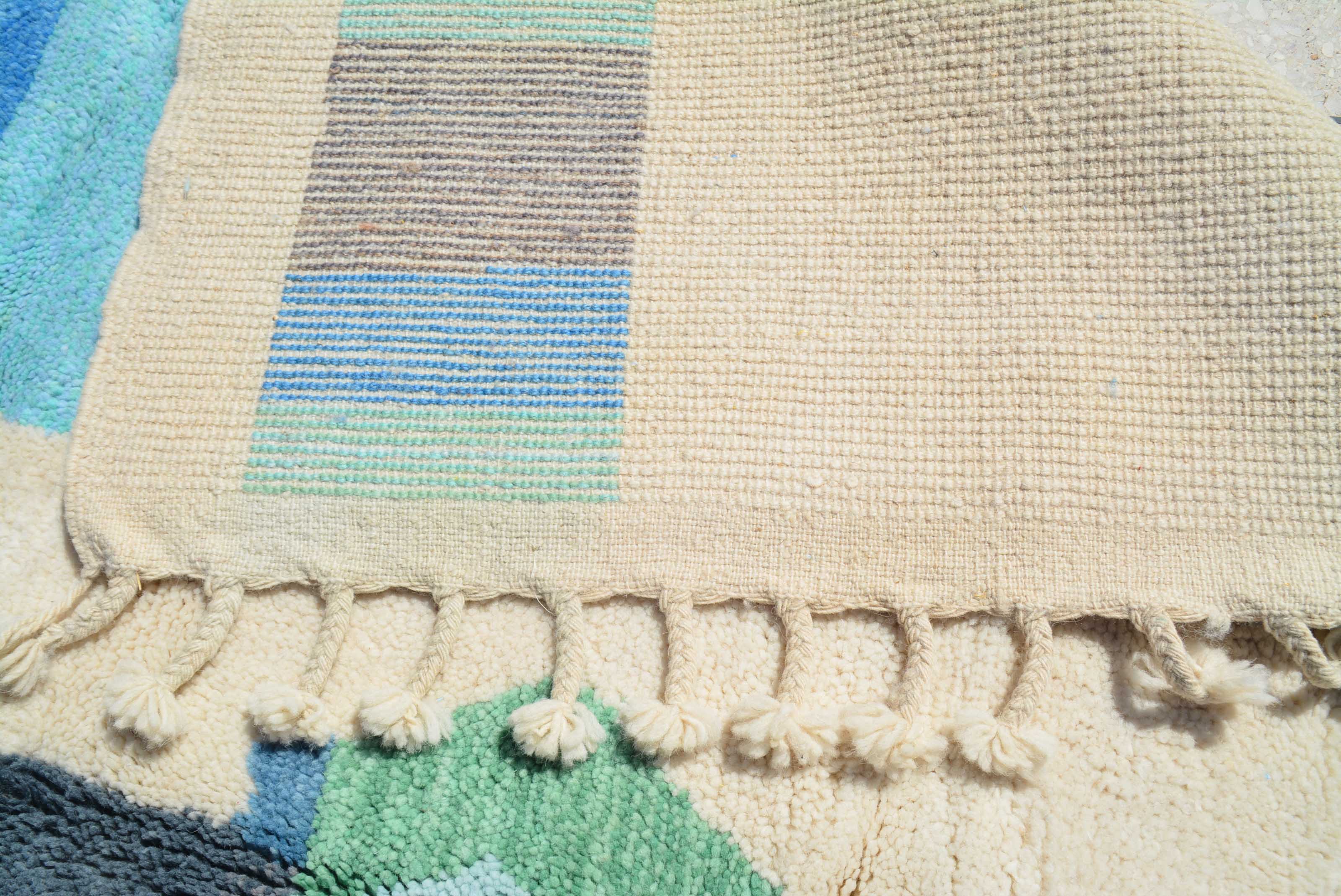 Riptide | 8'x10' Coastal Blue & Green Abstract Azilal Area Rug