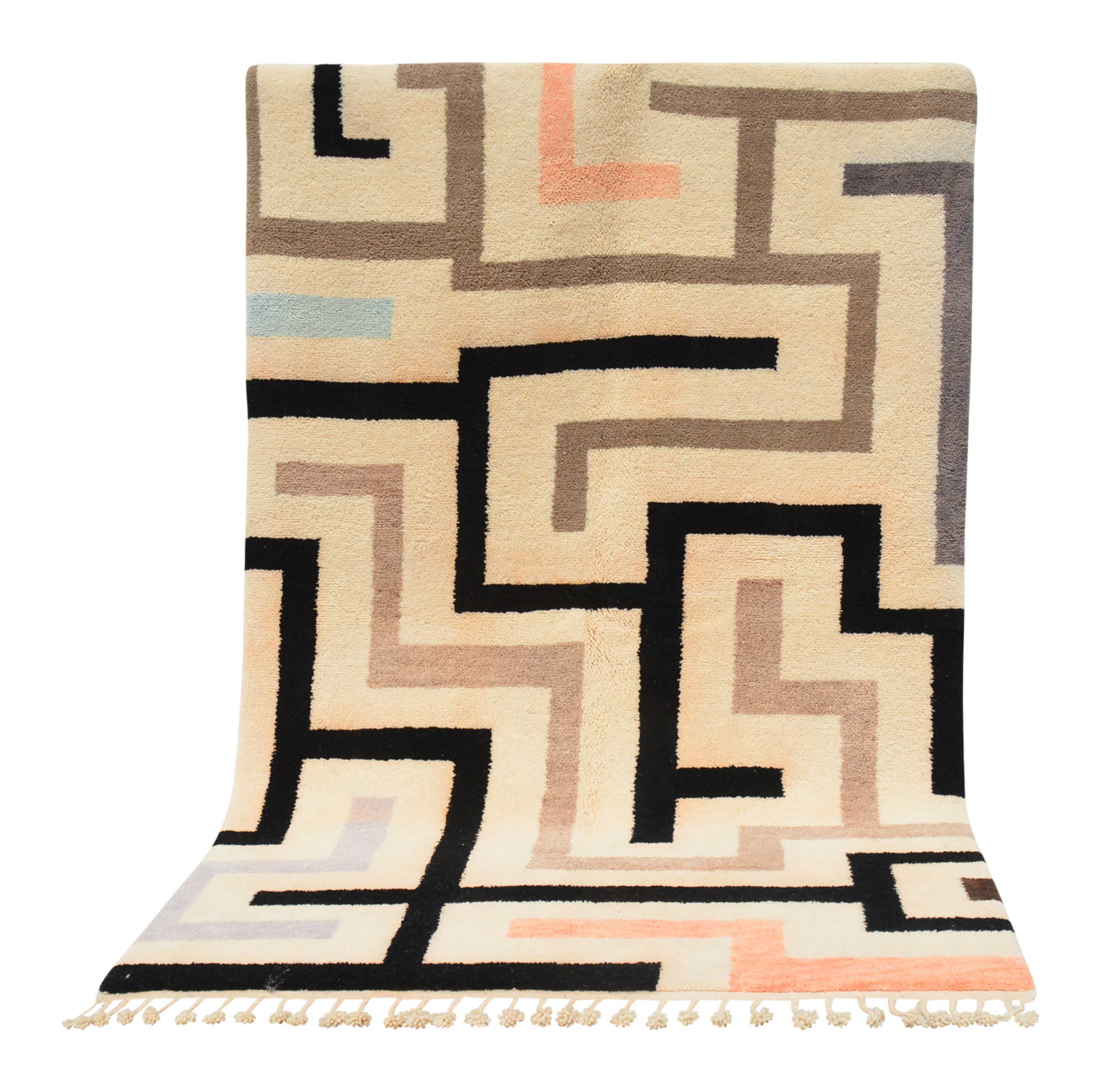 Rose Puzzle Modern Rug - Contemporary Elegance | Illuminate Collective