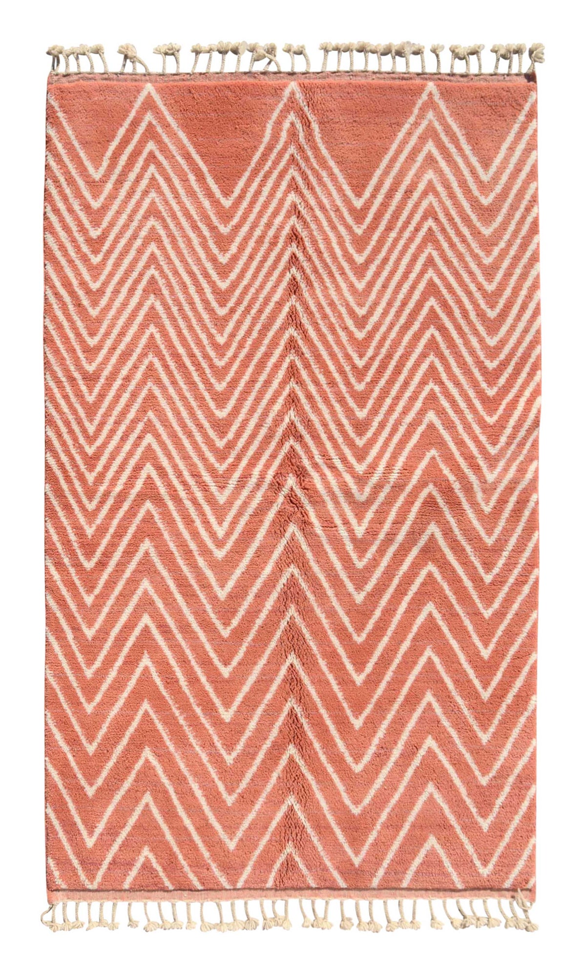RoseWave - Elegant Pink Zigzag Rug for Chic Décor | Illuminate Collective
