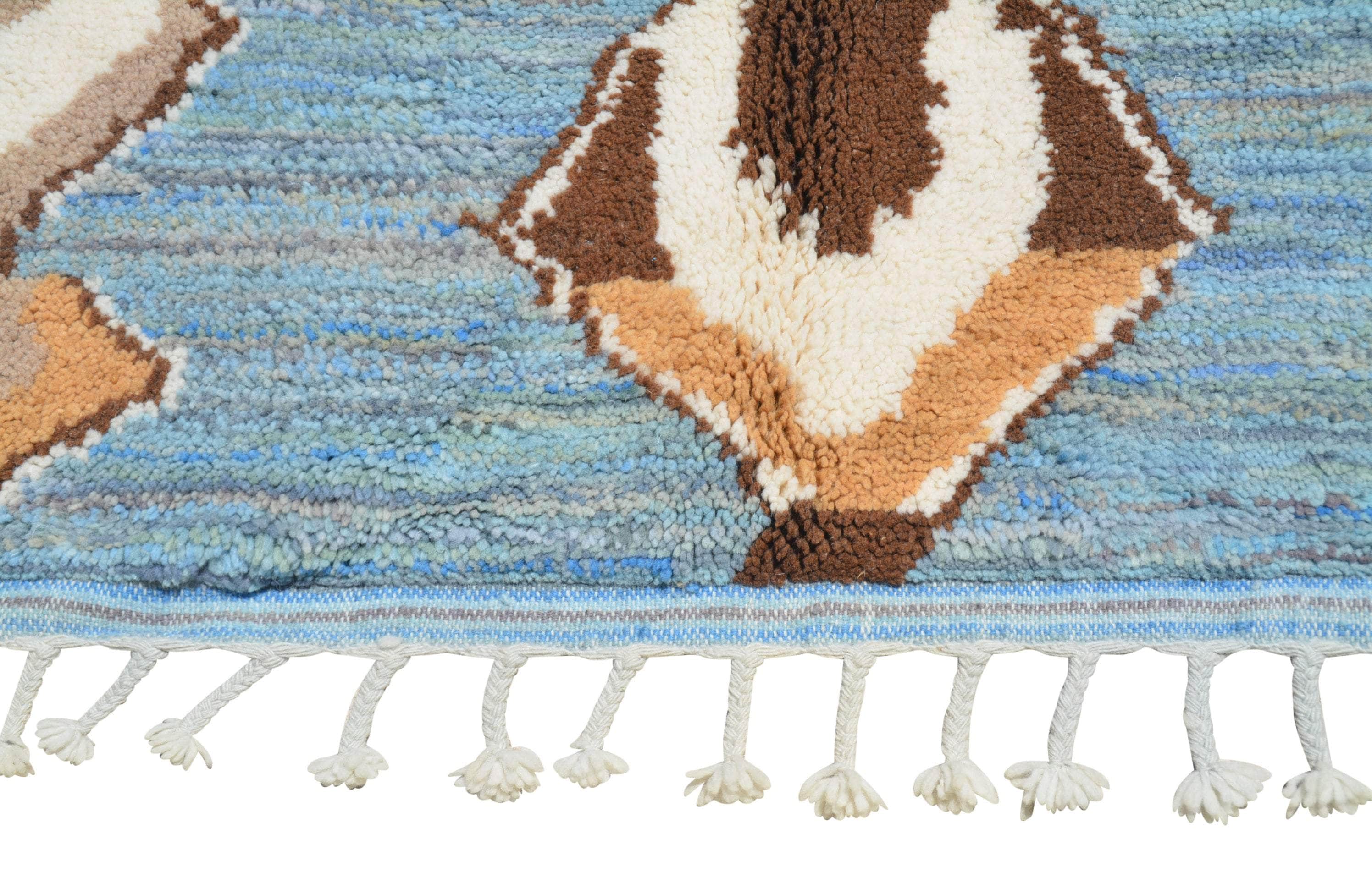 Royal Azure: Handmade Moroccan Rugs | Regal Elegance