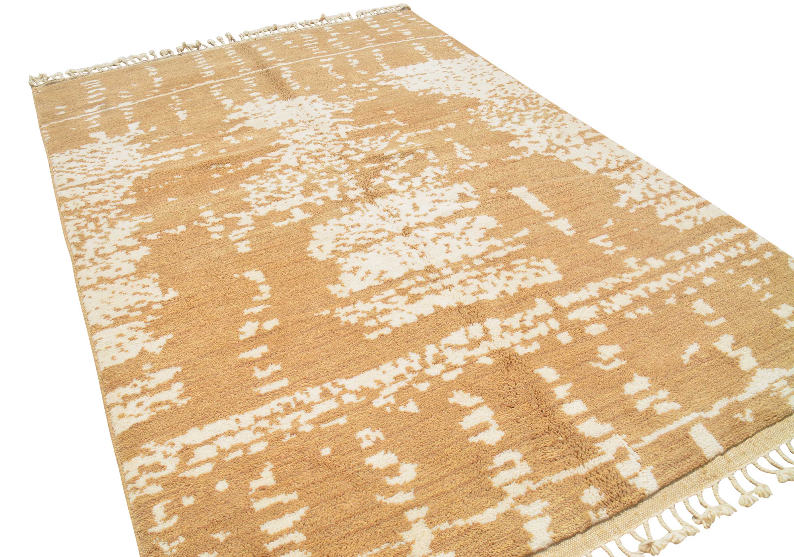 Sandstorm | 6'x9' Textured Beige & Cream Modern Moroccan Area Rug