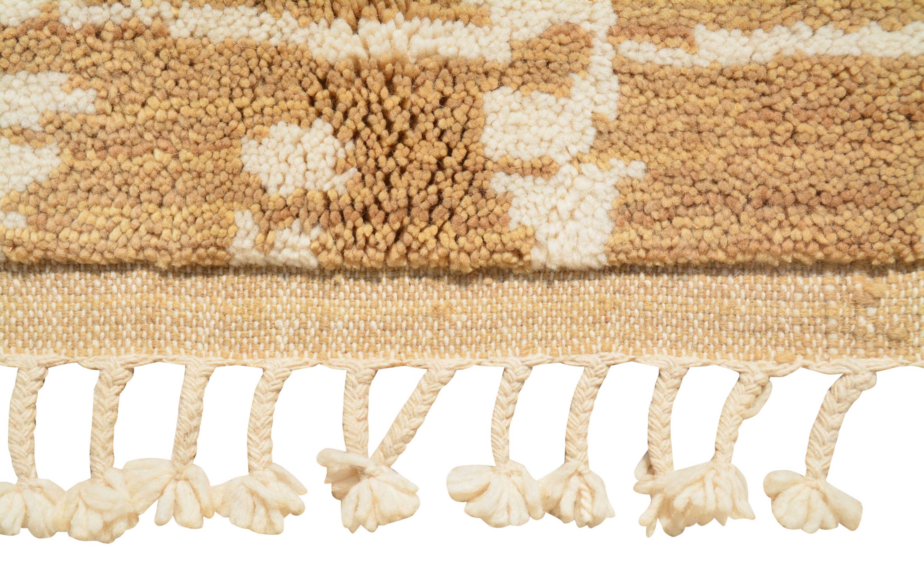 Sandstorm | 6'x9' Textured Beige & Cream Modern Moroccan Area Rug