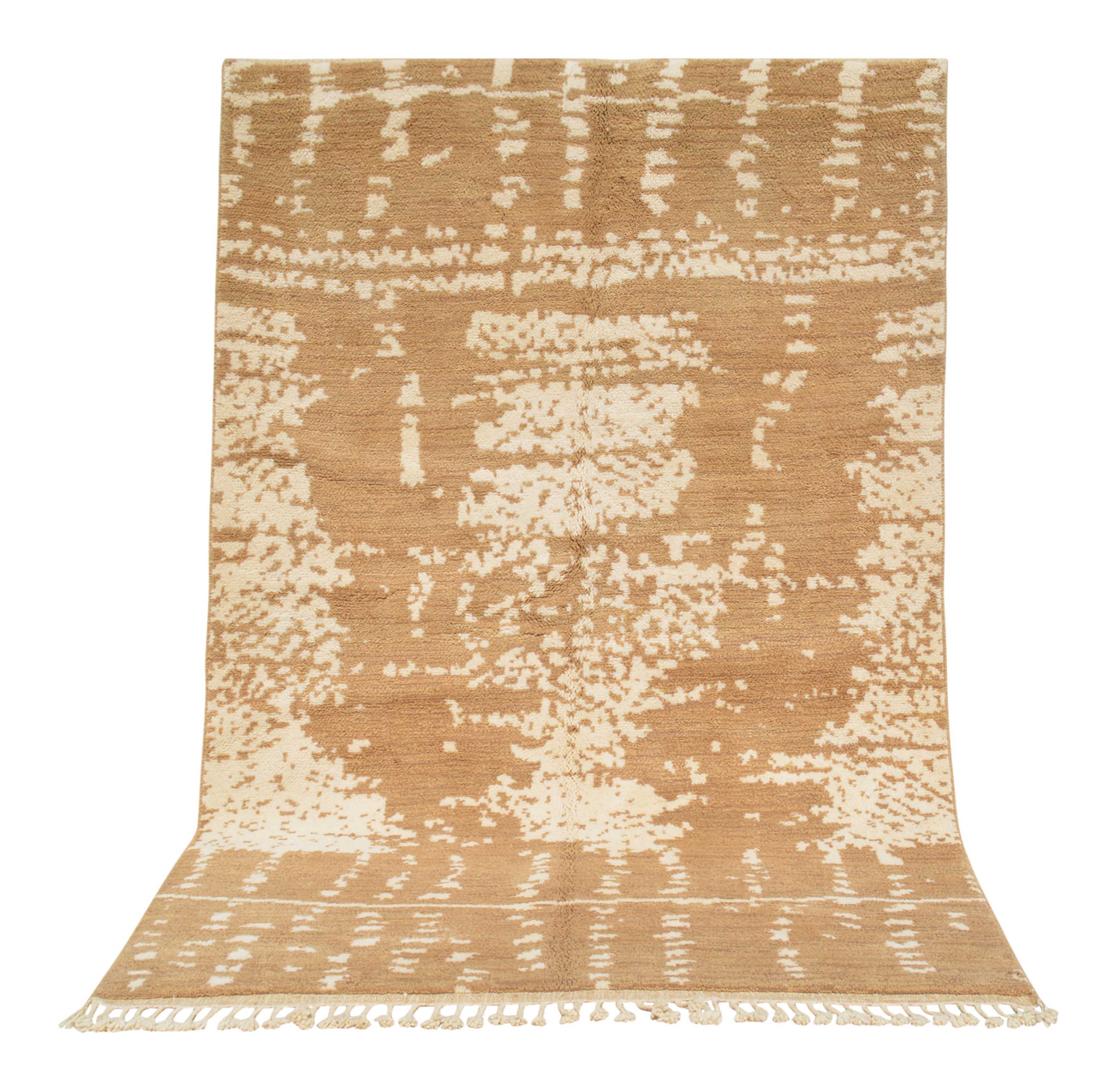 Sandstorm | 6'x9' Textured Beige & Cream Modern Moroccan Area Rug
