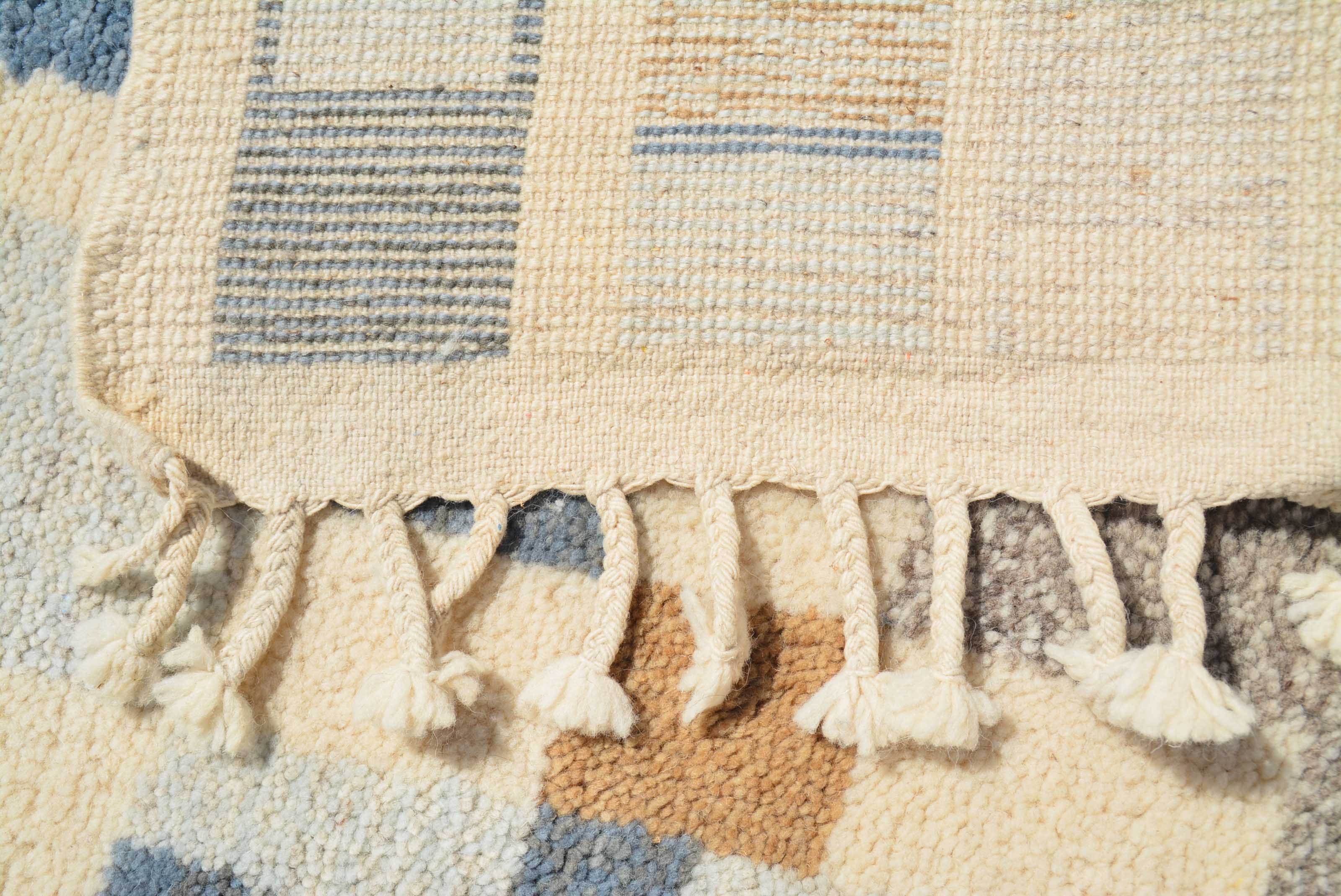 Shoreline | 7'x9' Abstract Coastal Blue Moroccan Area Rug