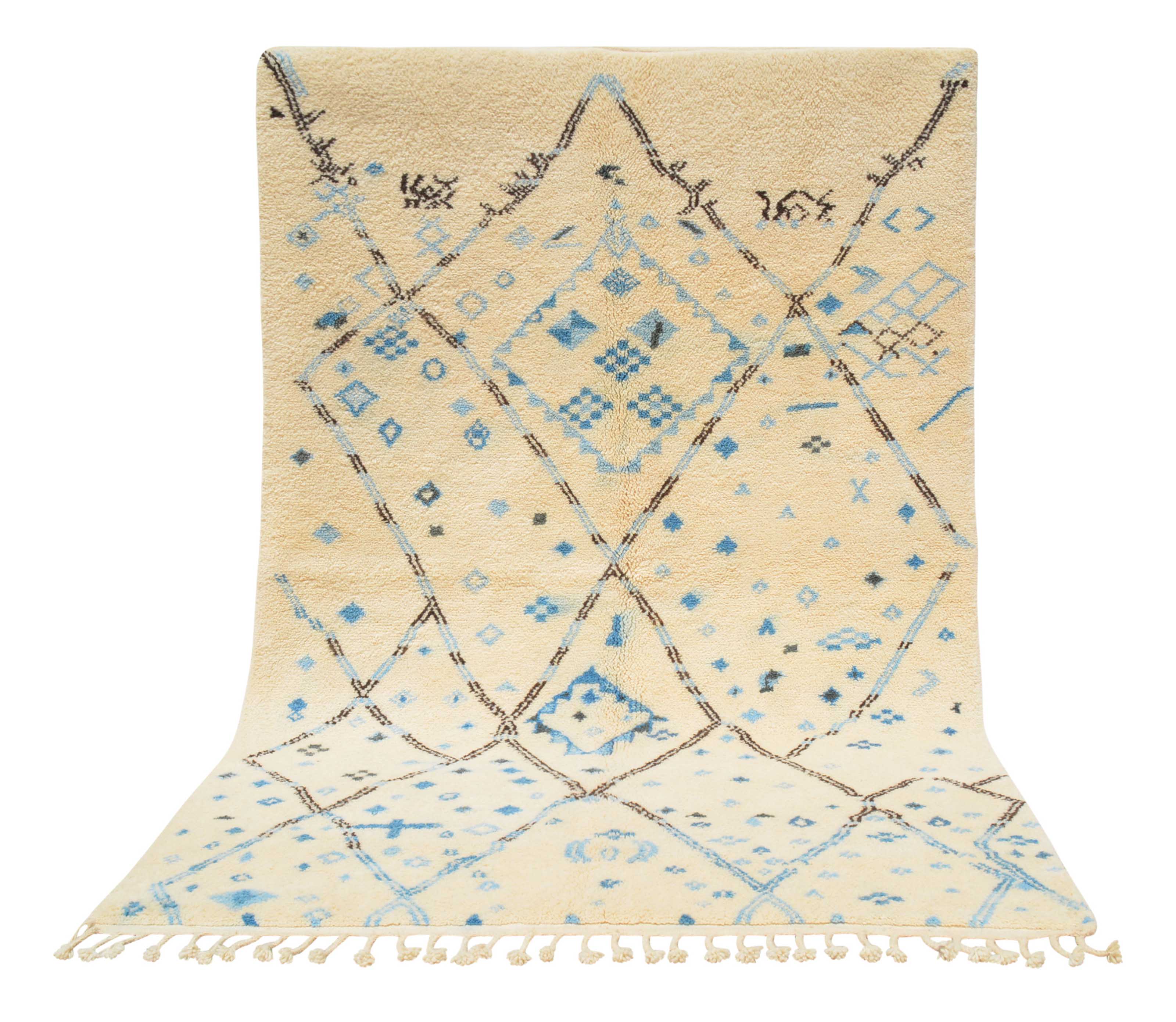 Sky Mat Moroccan Area Rug - Tranquil Elegance | Illuminate Collective