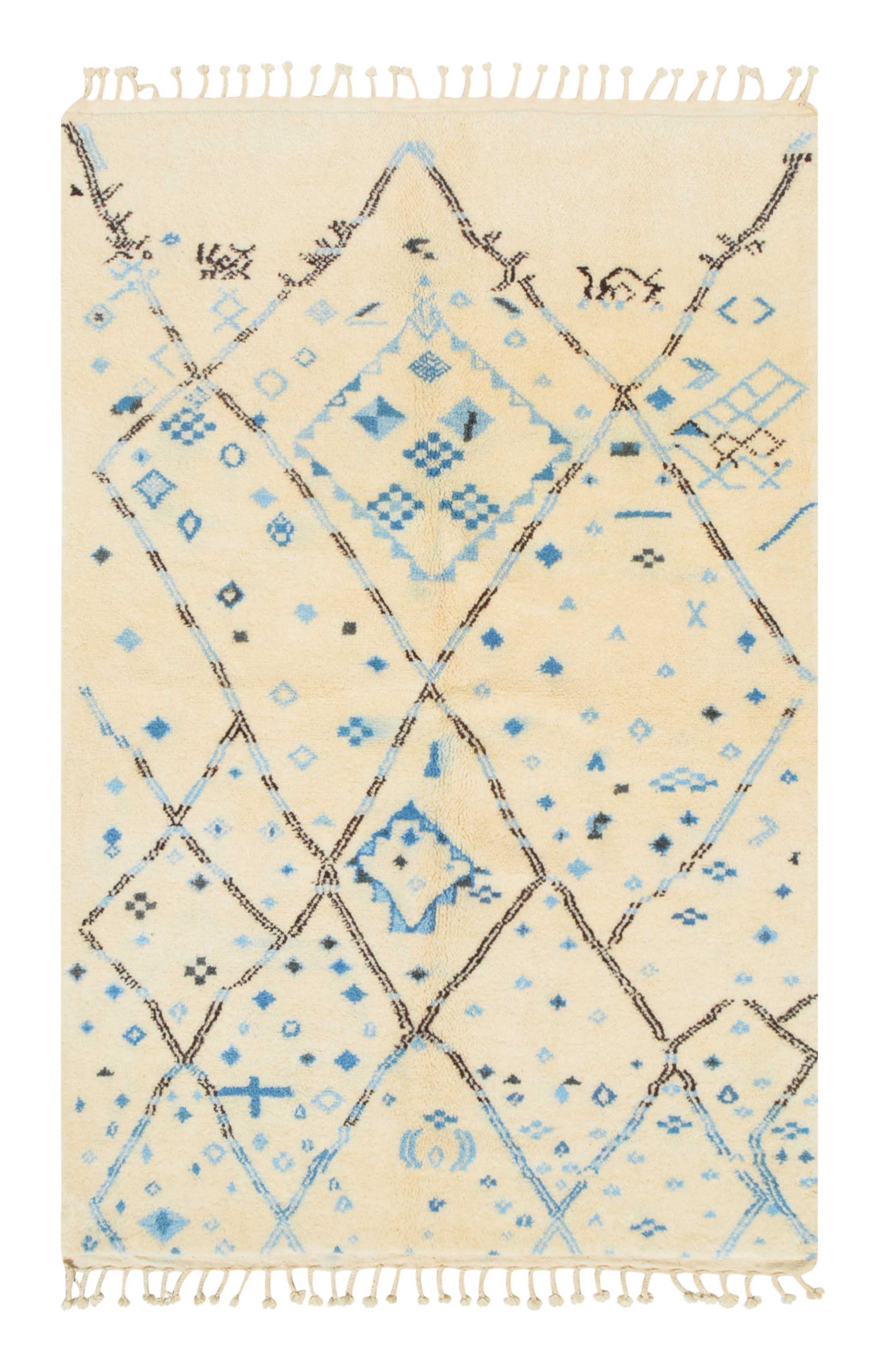 Sky Mat Moroccan Area Rug - Tranquil Elegance | Illuminate Collective