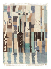 Skyline - Contemporary Azilal Blue Handmade Rug