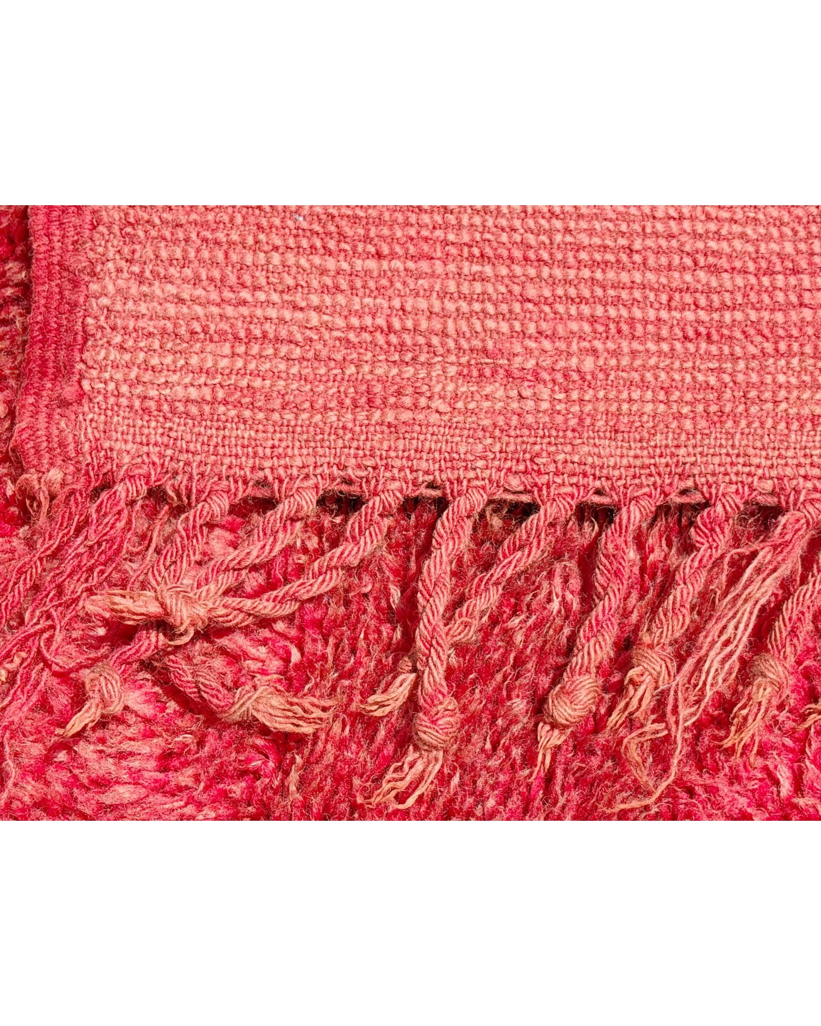 Solid Red Vintage Moroccan Runner | 3x10