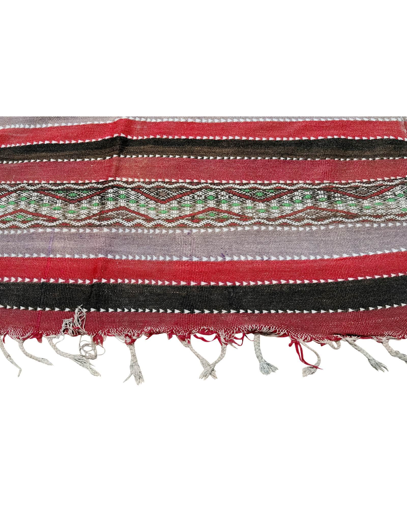 Striped Vintage Moroccan Flatweave | 5'8x11'6