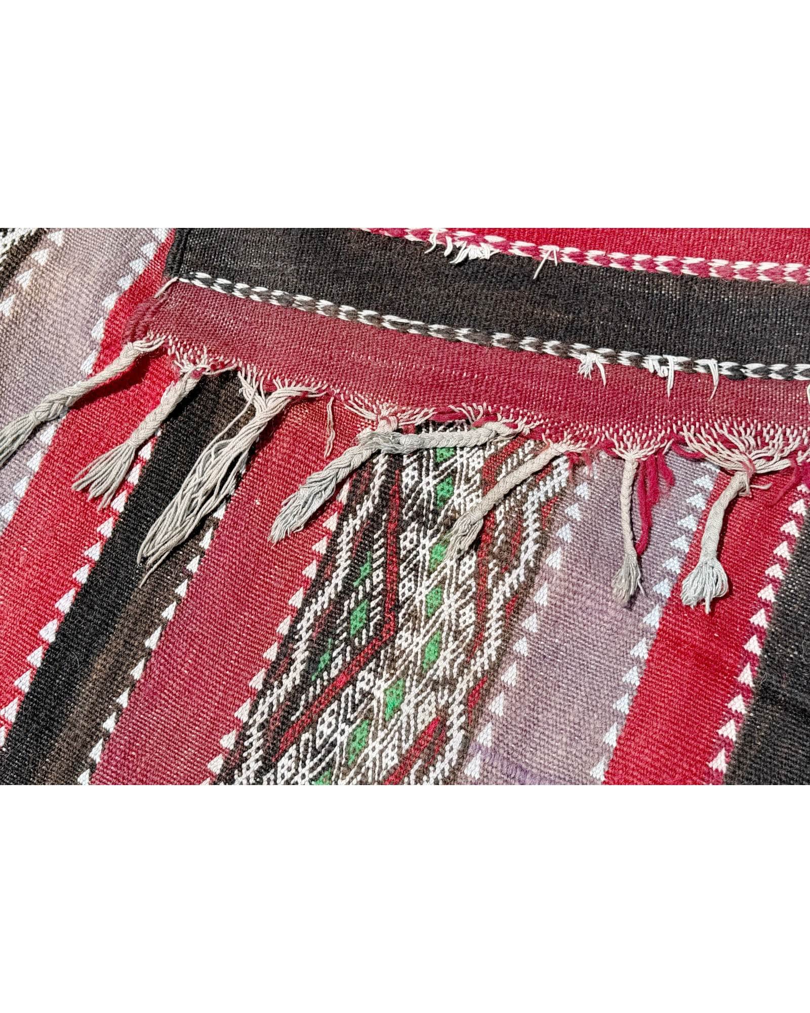 Striped Vintage Moroccan Flatweave | 5'8x11'6