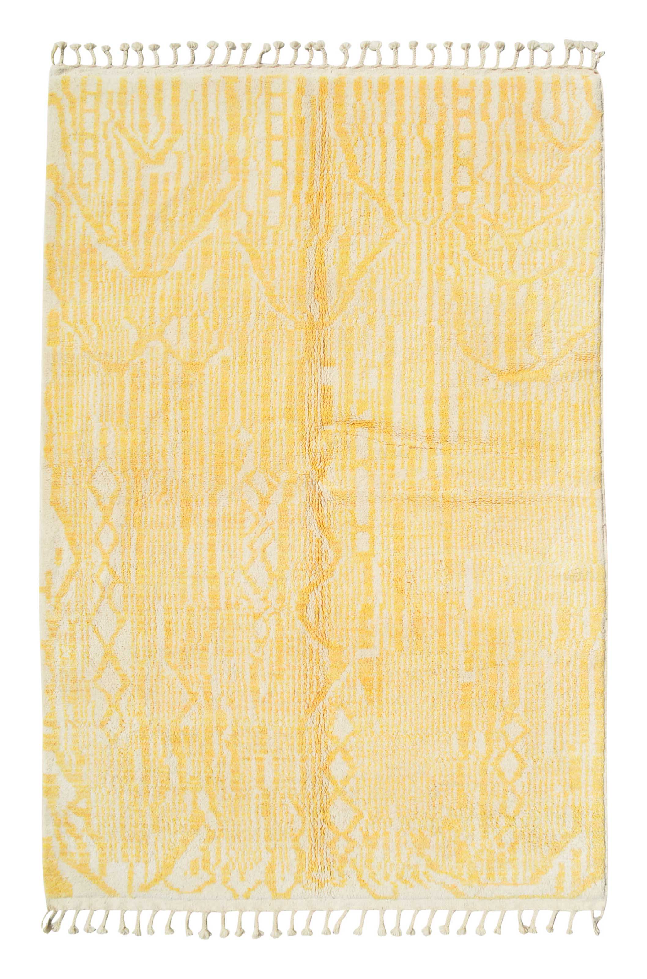 Sunburst Moroccan Rug - Handwoven Sunshine for Your Home